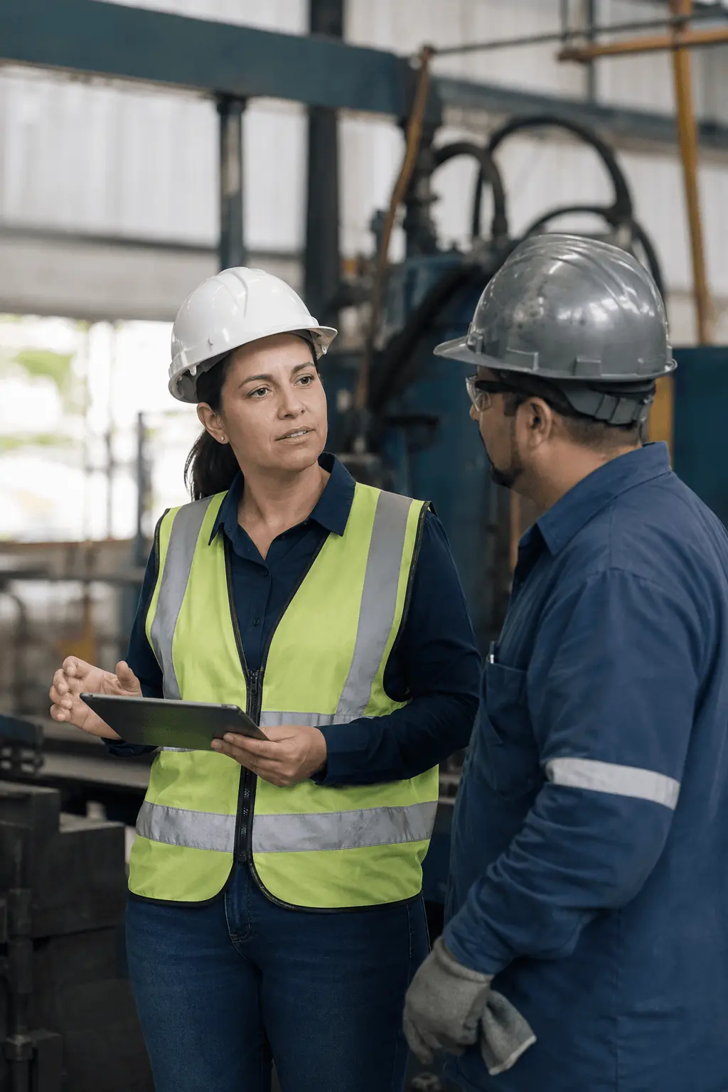 Profissional de segurança do trabalho em campo